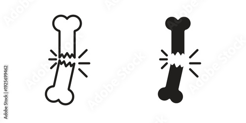 Broken bone icon. modern vector symbols set