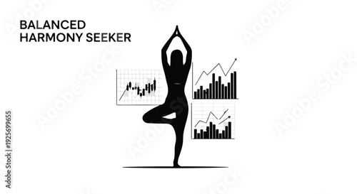 yoga balance harmony business graphs charts