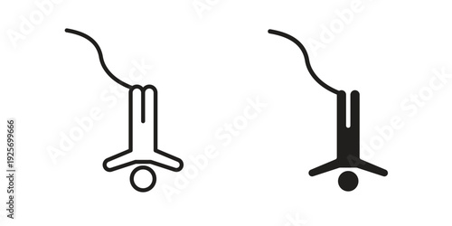 Bungee jumping icon. modern vector symbols set