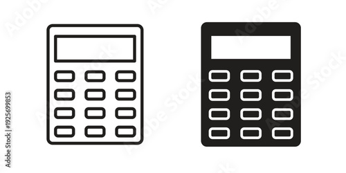 Calculator icon vector, Symbol, logo illustrations