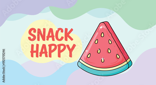 Watermelon snack icon