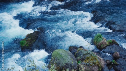 Nikko Japan Daiya River Close Up Flowing Blue Fresh Water Stream Surface