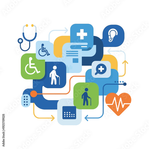 Medical Healthcare Symbols Icons Collection.