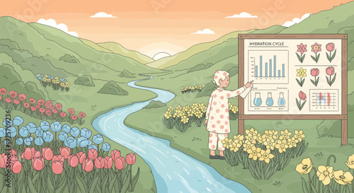 Elderly Scientist Presenting Botanical Research Findings.