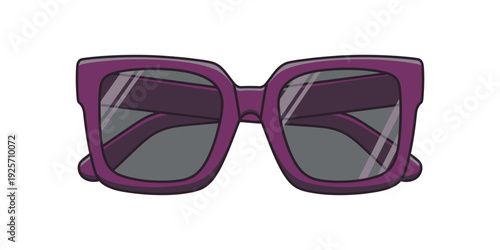 Stylish purple cat-eye sunglasses with gradient lenses and bold frame design