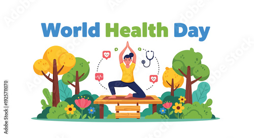 World Health Day vector illustration