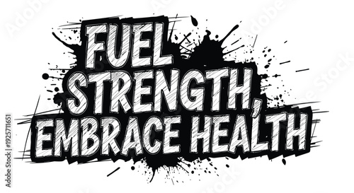 Fitness motivational quote vector graphic