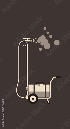 Industrial Fogger Machine Dispensing Aerosolized Disinfectant Solution