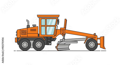 Industrial Grader Machine For Road Construction And Maintenance Purposes