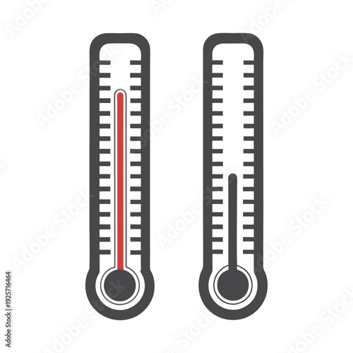Blue Cold Temperature Thermometer Icon for Winter Weather Forecasting