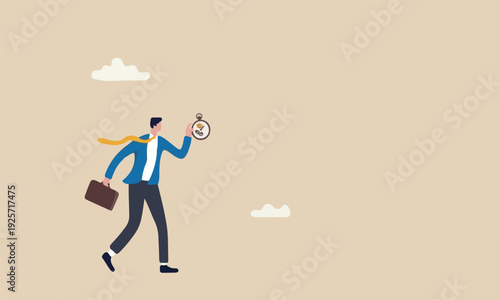 Time running industrial success in business deadline concept, hand holding vintage pocket watch with mechanics, studio shot with dark black background