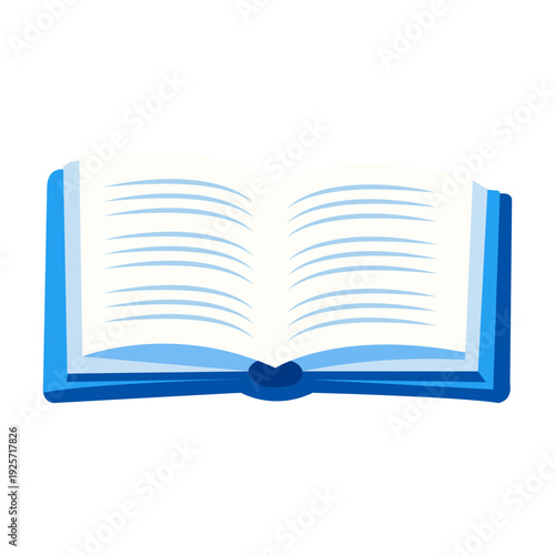 Open Book Icon for Online Education Websites eLearning Apps and Academic Marketing