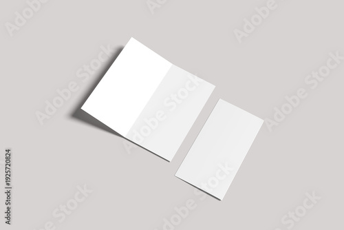 DL Bifold Blank Mockup
