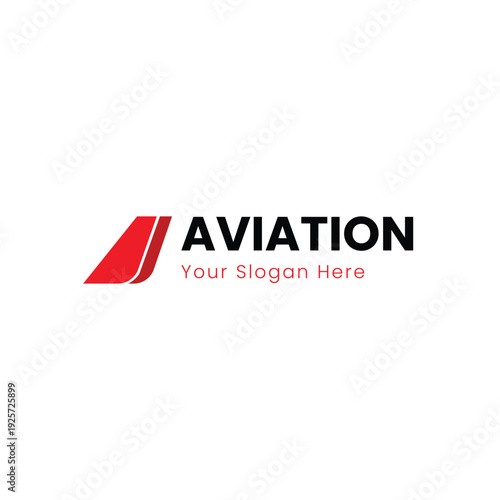 Aviation Company Logo with Wing and Icon