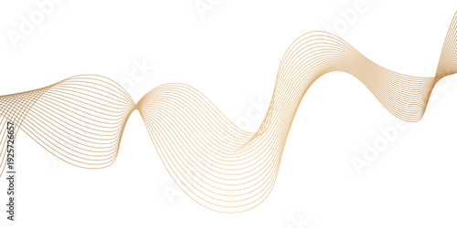 Digital technology Abstract wave element for design. Curved wavy line smooth stripe. Abstract background with lines. Modern colorful wavy lines pattern design element.	