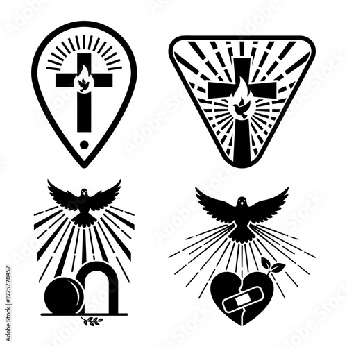 Pentecost Church Worship and Praise Icon Bundle