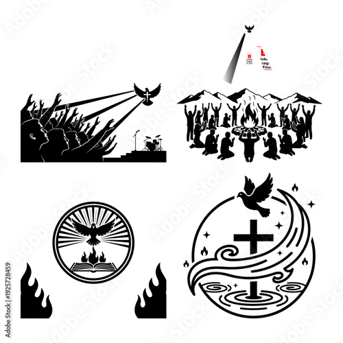 Pentecost Revival and Anointing Icon Bundle