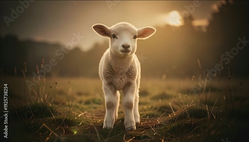lamb on a pasture