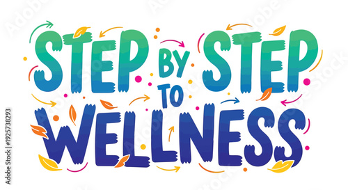Wellness typography vector