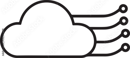 Wind blowing through fluffy cloud icon representing clean air and ecology