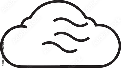 Weather icons set. Linear style.