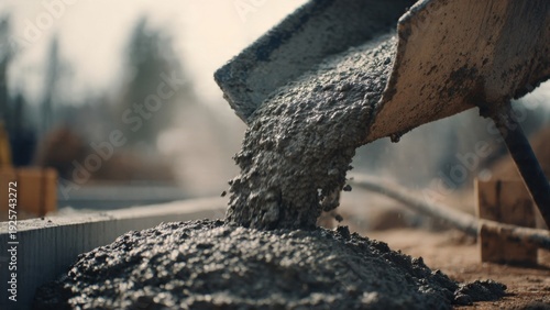 Wallpaper Mural Pouring Concrete From Mixer Into Concrete Form Torontodigital.ca