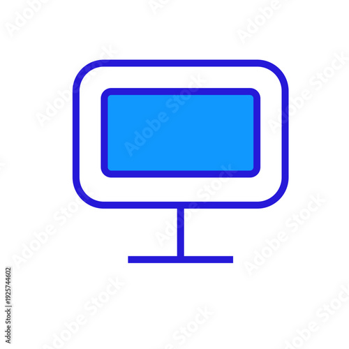 lcd monitor with blue screen
