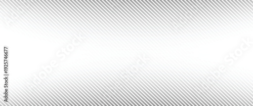 Fading line halftone gradient texture. Black diagonal stripe gradation background. Thin to thick vanishing slanted pattern backdrop. Oblique parallel stroke wallpaper for overlay, print, cover. Vector