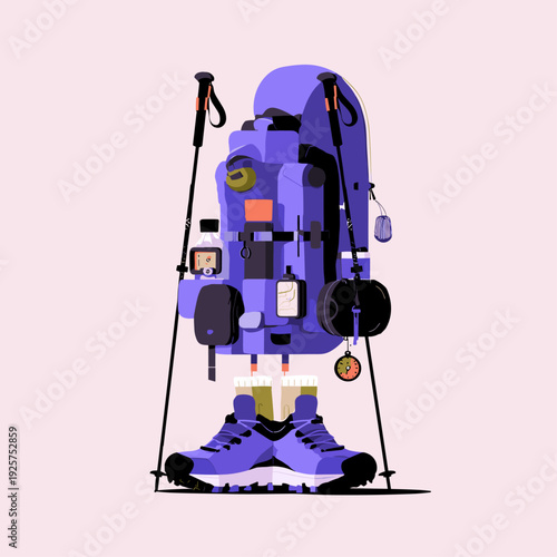 Minimal Trail Running Gear Flat Lay