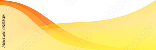Abstract orange and yellow gradient footer banner for modern page layout, title header, and presentation background