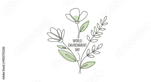 World Environment Day icon vector