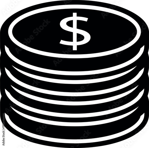 Money Pile: a symbol of wealth, finance, and saving, with each coin representing financial growth and prosperity. A visual depiction of economic stability and the value of currency.