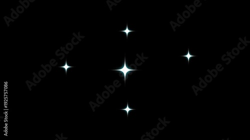 Wallpaper Mural Twinkle light glitter stars sparkling, vector doodles style blinking stars, sparkle star light effect, star twinkling glitter shine effect, sparkle star glowing on black screen background. 4K Torontodigital.ca