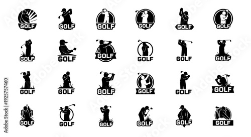 Golf Logo Collection - 24 Vector Icons for Golf Courses and Sports Teams Branding