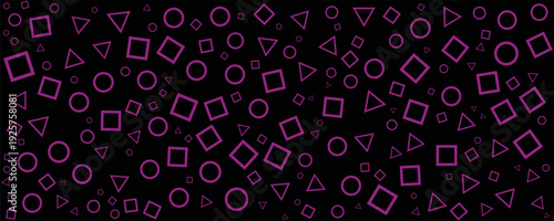 squid game geometric shapespink signs circle, square, triangle