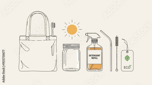 Eco-friendly products for sustainable living and zero waste