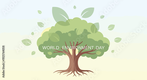 World Environment Day tree icon