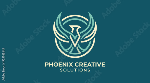 A striking logo design of a phoenix, representing rebirth and creativity, perfect for agencies or businesses seeking to communicate innovation and transformation.