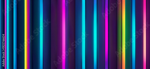 vertical glowing panels in ...