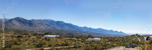 Принти на полотні A distance view of Biosphere 2 in Arizona, an extensive science research facility created to study the interaction between Earth's life systems in a closed environment