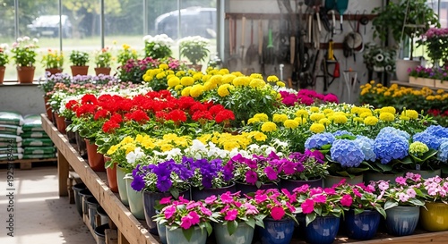 Wallpaper Mural Vibrant spring flowers on sale for a fresh start spring sale event with colorful blooms Torontodigital.ca