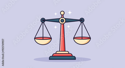 Justice scales balance equality law symbol.