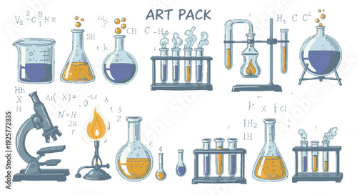 Collection of Laboratory Equipment and Scientific Instruments for Research and Experimentation.