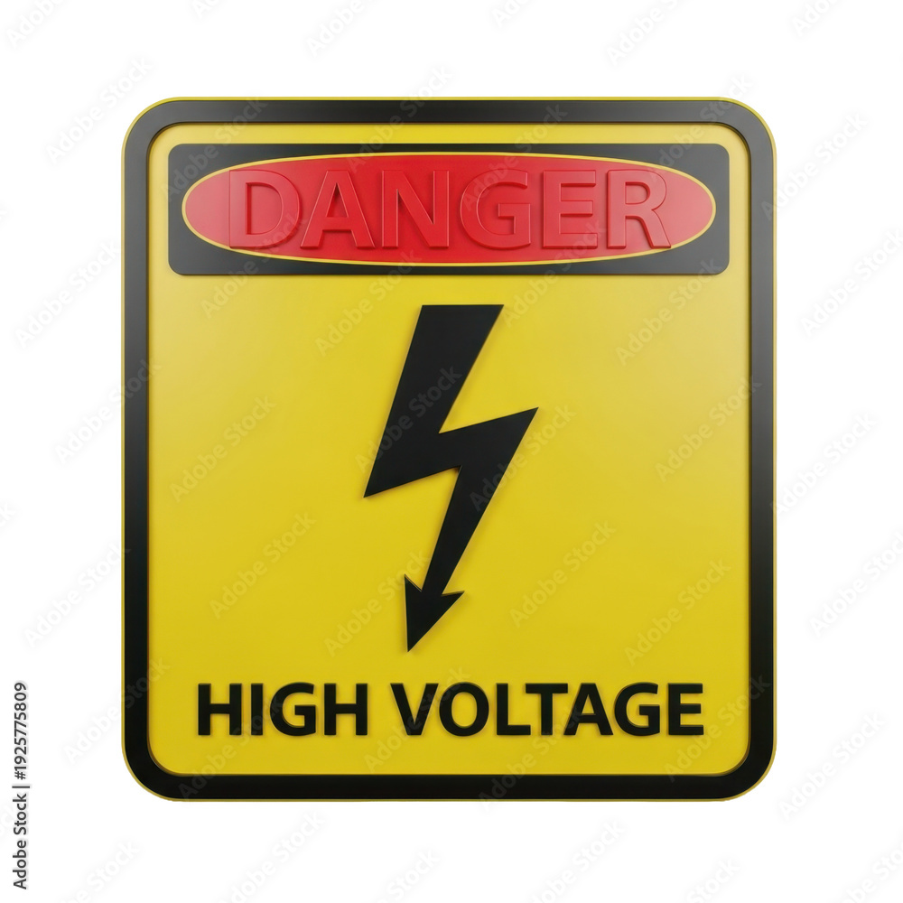 Fototapeta premium High Voltage Danger Sign