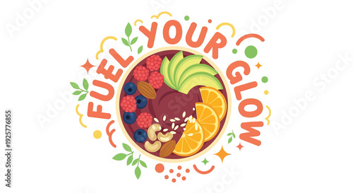 Fuel Your Glow healthy food icon