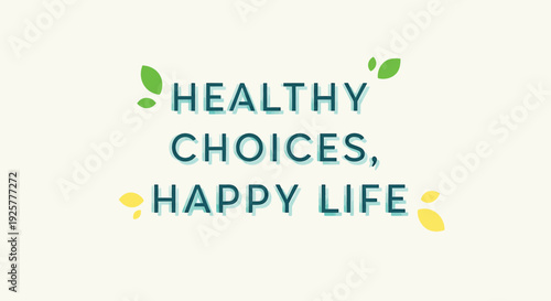 Healthy lifestyle quote vector