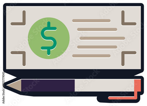 Wallpaper Mural Bank check payment sticker Torontodigital.ca