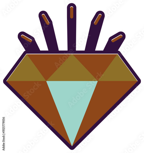 Wallpaper Mural Gemstone sticker Torontodigital.ca