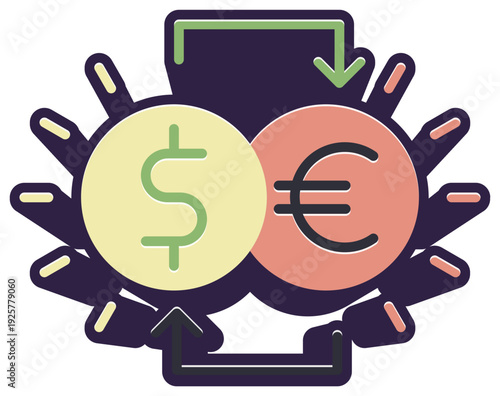 Wallpaper Mural Currency exchange sticker Torontodigital.ca