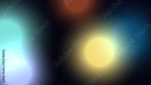 Colorful Bokeh Lights Blurred Background with Soft Glows and Vibrant Hues